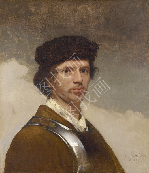 A Young Man in a Fur Cap and a Cuirass (probably a Self Portrait)